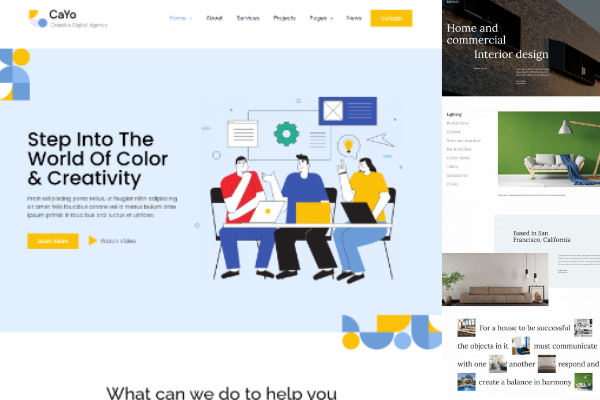Template Landing Page